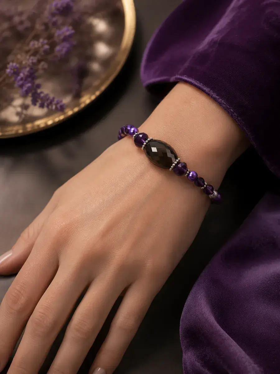 Amethyst Stretchy Bracelet